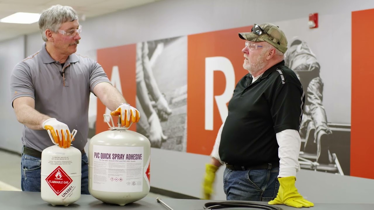 GAF EverGuard® PVC QuickSpray Adhesive Overview | Roofing it Right with Dave & Wally by GAF