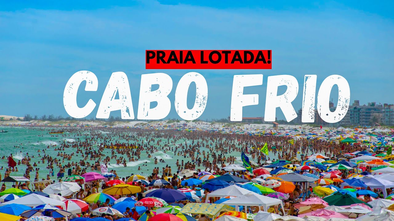 Nunca vi a Praia do Forte assim! Movimento insano em Cabo Frio