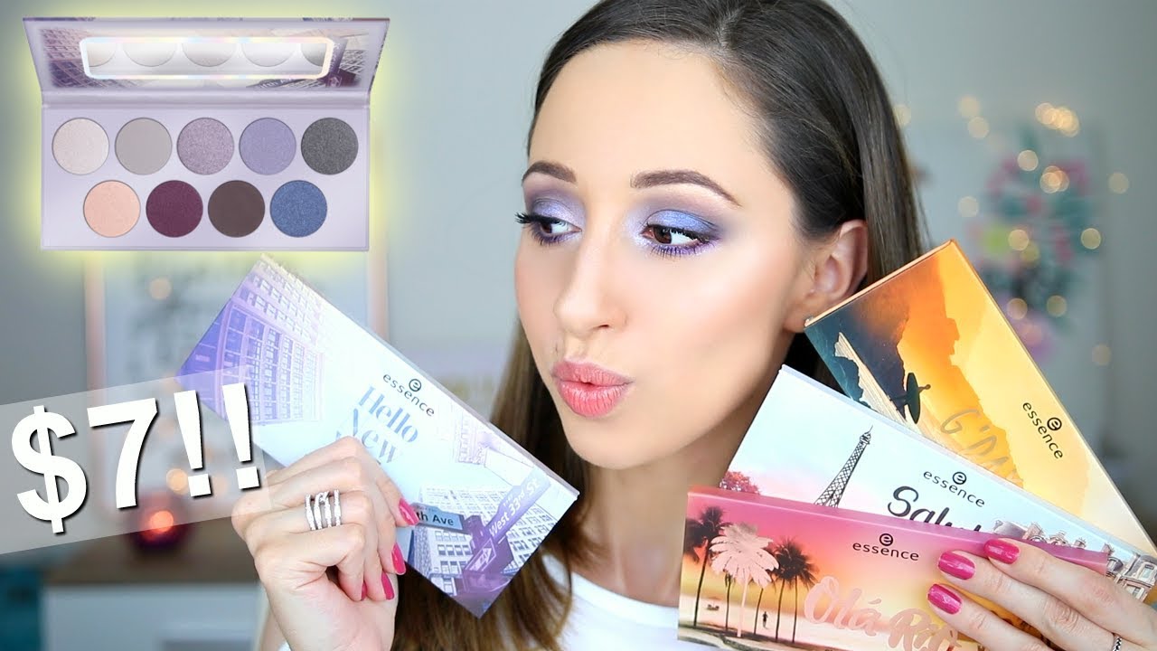 New Essence Eyeshadow Palettes 2019 | Essence Hello New York Swatches, Review, Eye look