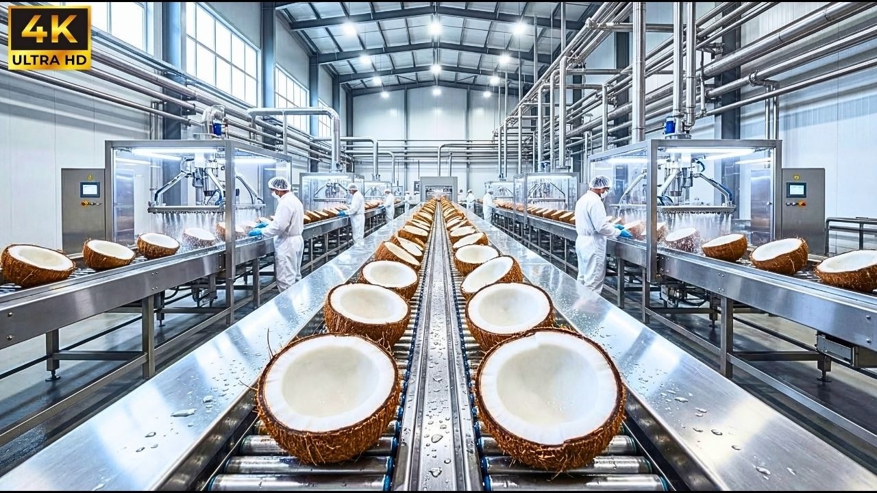 Inside a Modern Coconut Milk Process: From Harvested Coconuts to Consumer Table