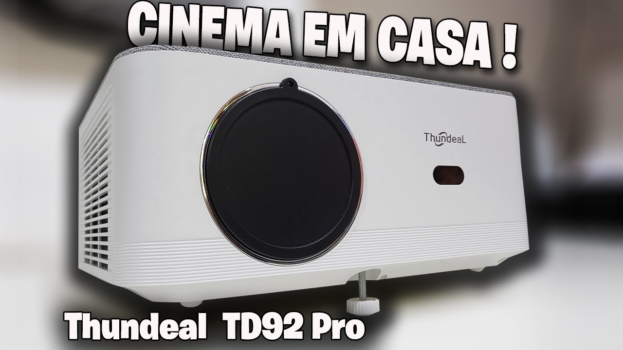 AGORA DA PRA FAZER UM CINEMA EM CASA  PROJETOR THUNDEAL TD92 Pro !
