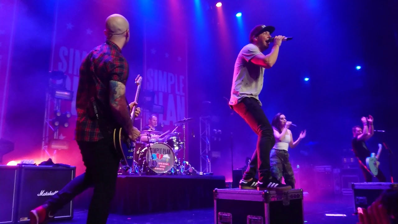 Simple Plan + Erin Reus (Stateside) - Jetlag (Live) - The Forum, Melbourne - 24 April 2018