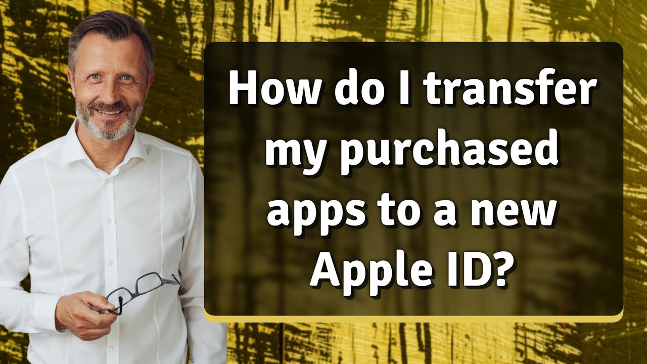 How do I transfer my purchased apps to a new Apple ID?