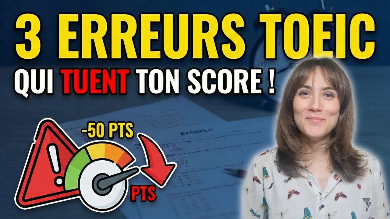 TOEIC : 3 ERREURS BÊTES qui tuent ton score (Arrête ça !) 🛑