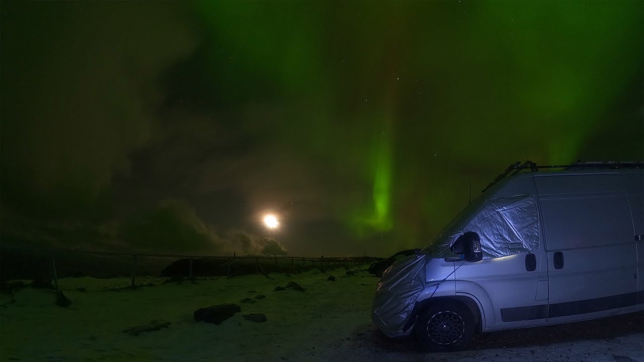 Aurora Borealis And Northern Lights at Nordkapp