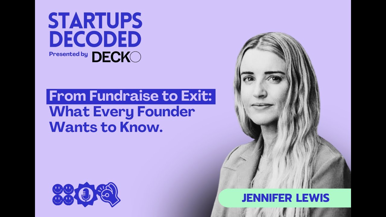 S2E13: From Fundraise to Exit: What Every Founder Wants to Know, Jennifer Lewis, Exited Founder, Lex