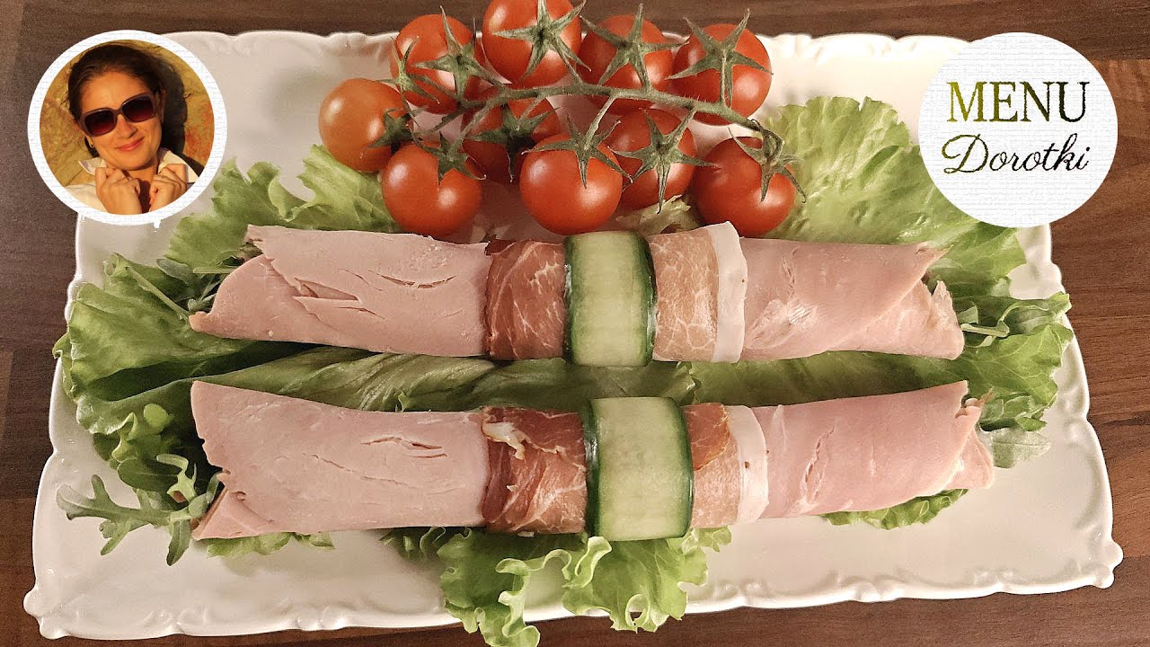 Roladki z szynki ze szparagami i majonezem. Pyszna, elegancka przekąska w kilka minut. MENU Dorotki