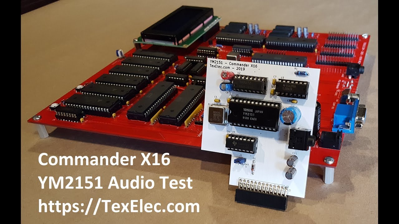 Commander X16 Prototype / YM2151 - First Audio Test @ 8MHz