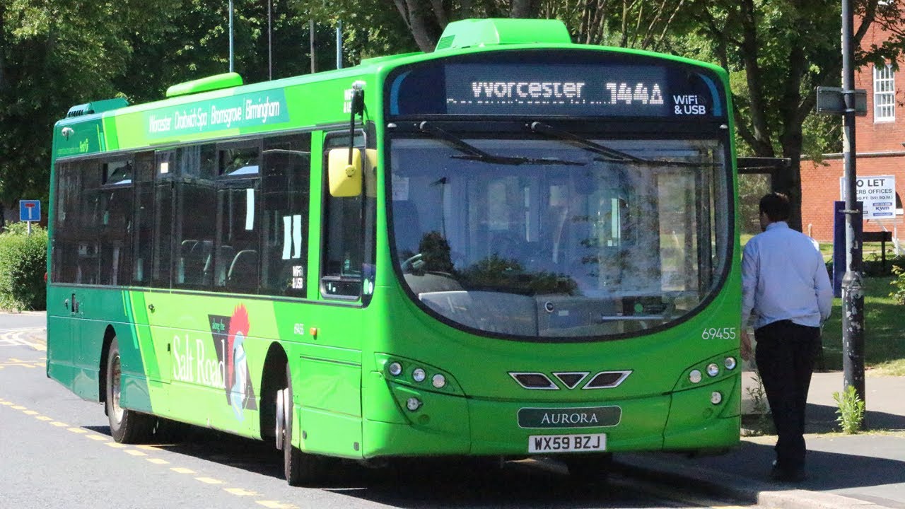 *Windscreen View* Volvo B7RLE Wright Eclipse 2 (144A to Worcester) WX59 BZJ/69455//First Bus