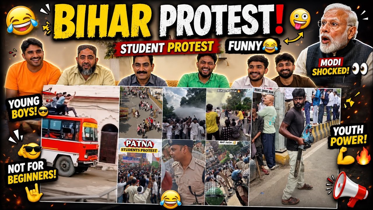Bihar Protest Most Funny Shorts 🤣💪 | Bihariii Power 😅 | CJP 😳 | Patna Bihar 🤣😈 | EditZz 