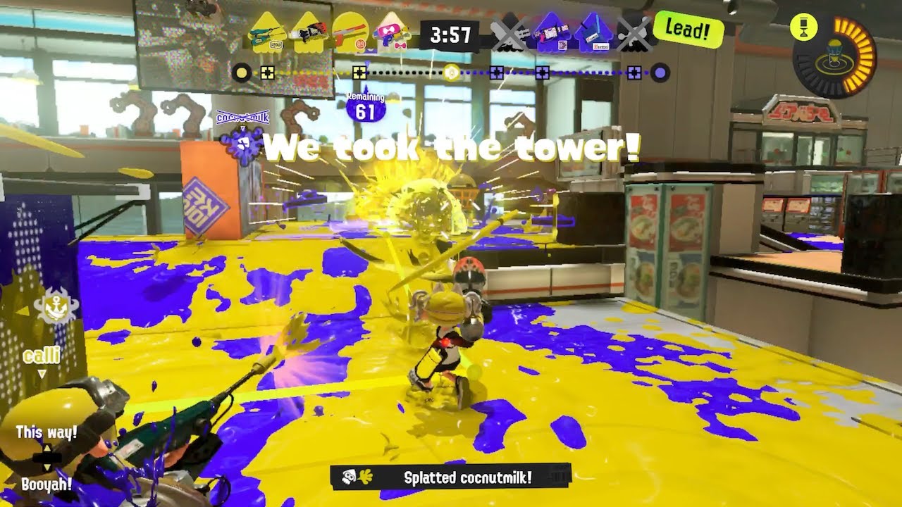 Splatoon 3: Last-minute drama in Tower Control [19(6)-7, Range Blaster]
