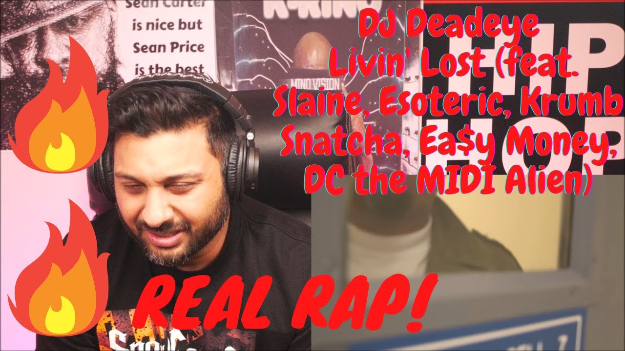 [REACTION] DJ Deadeye - Livin' Lost (Slaine, Esoteric, Krumb Snatcha, Ea$y Money, DC the MIDI Alien)