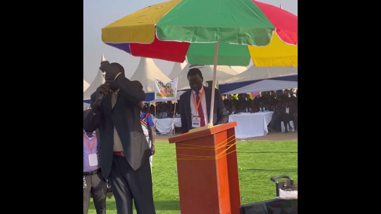 Head chiefs Micheal Manyok Deng Biar speech at  Deng Aguer's birthday in Juba South Sudan shireket.