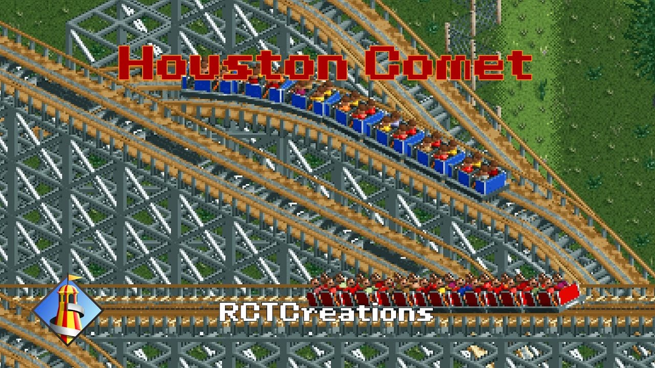 Houston Comet - Mega CCI Wooden Coaster (OpenRCT2)