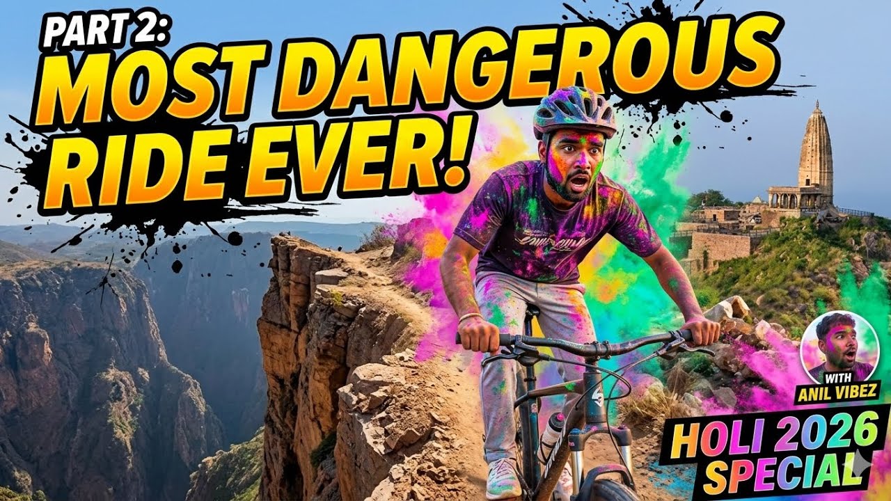 Holi 2026 Special | Dangerous Ride at Harsh Mountain Sikar! Part 2🚴‍♂️🌄