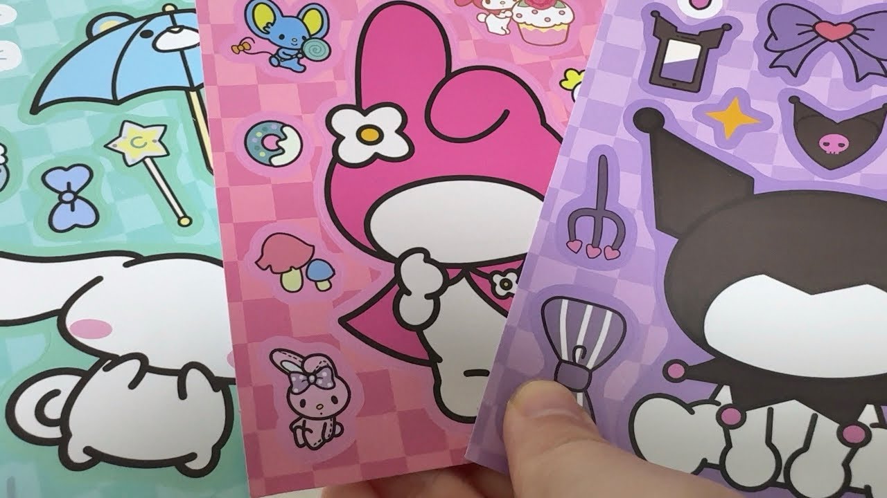 산리오 스티커 Sanrio Decorating Stickers | Satisfying Video 
