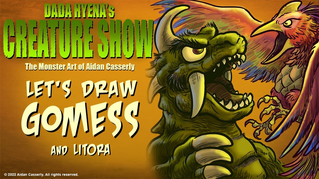 Dada Hyena's Creature Show: Let's Draw Gomess and Litora!