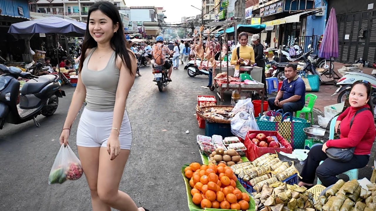 Hidden Gems CAMBODIAN Street Food 2026 - Walking Tour in Toul Tom Poung Market, Phnom Penh