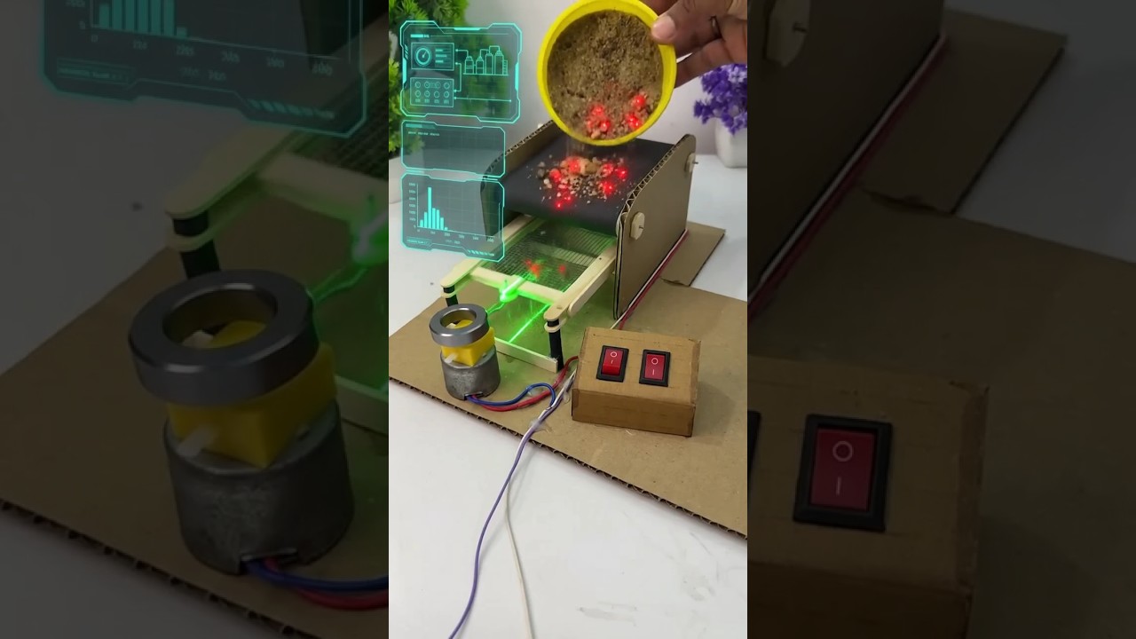 DIY Sand Cleaning Machine Project #motor #diy #project #youtube #toys