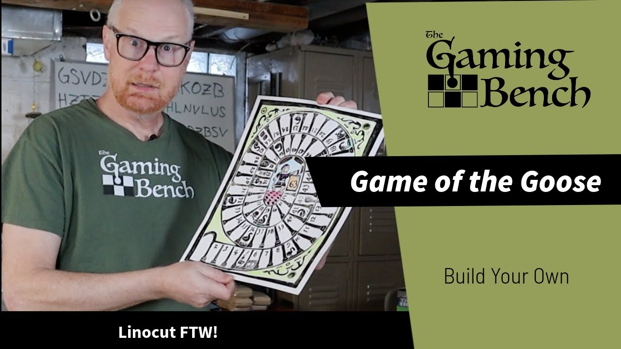 Royal Game of the Goose | DIY #linocut #boardgames