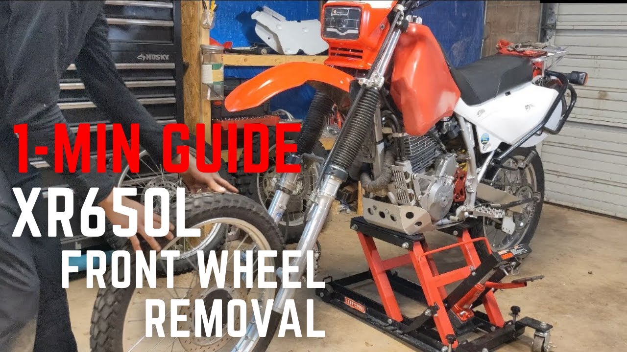 How To: Remove Front Wheel on XR650L [1 Minute]