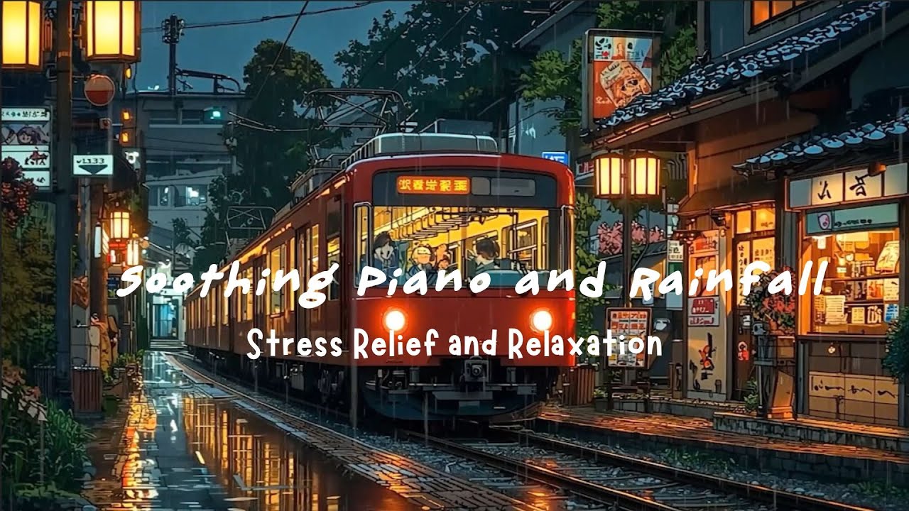 Soothing Piano and Rainfall | Peaceful Ambience for Stress Relief and Relaxation