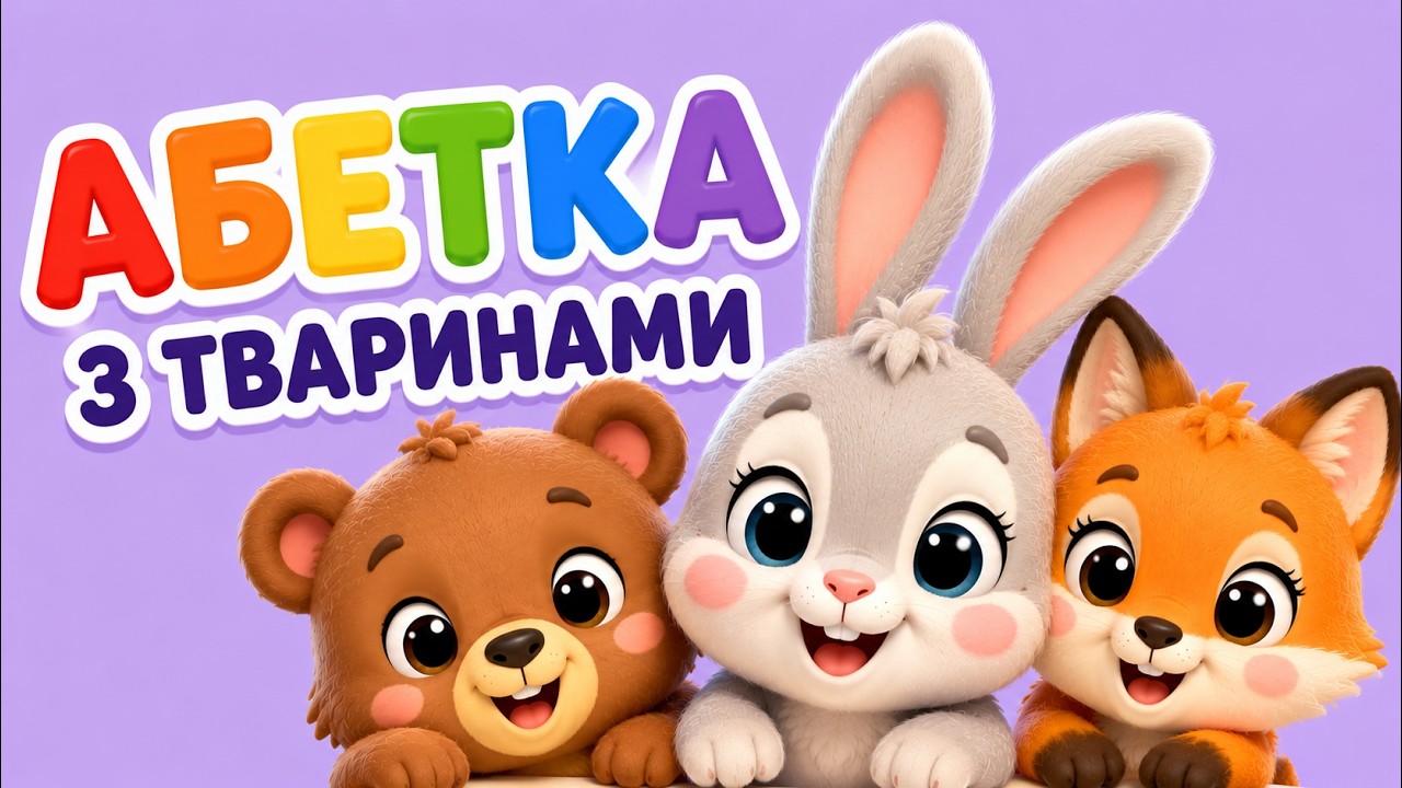 Абетка з тваринами (букви і звуки)