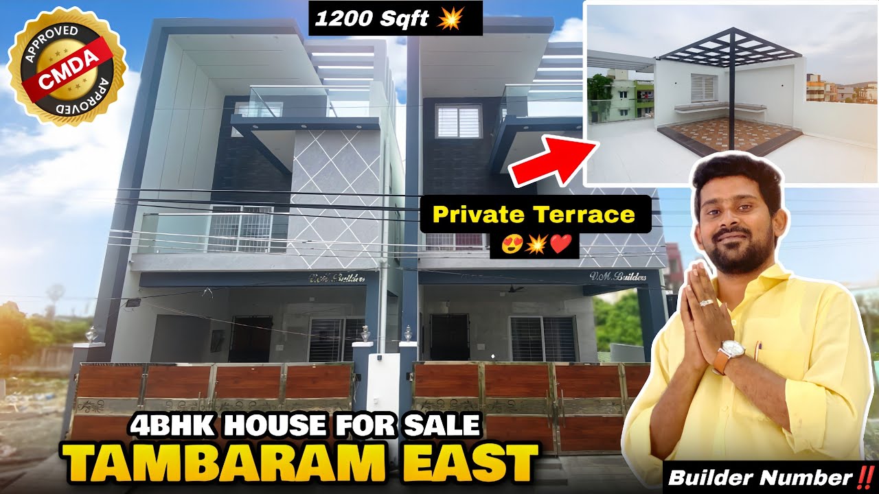 😍👌அழகனா 4BHK 🏡✨Individual House For Sale🤩Chennai Tambaram East