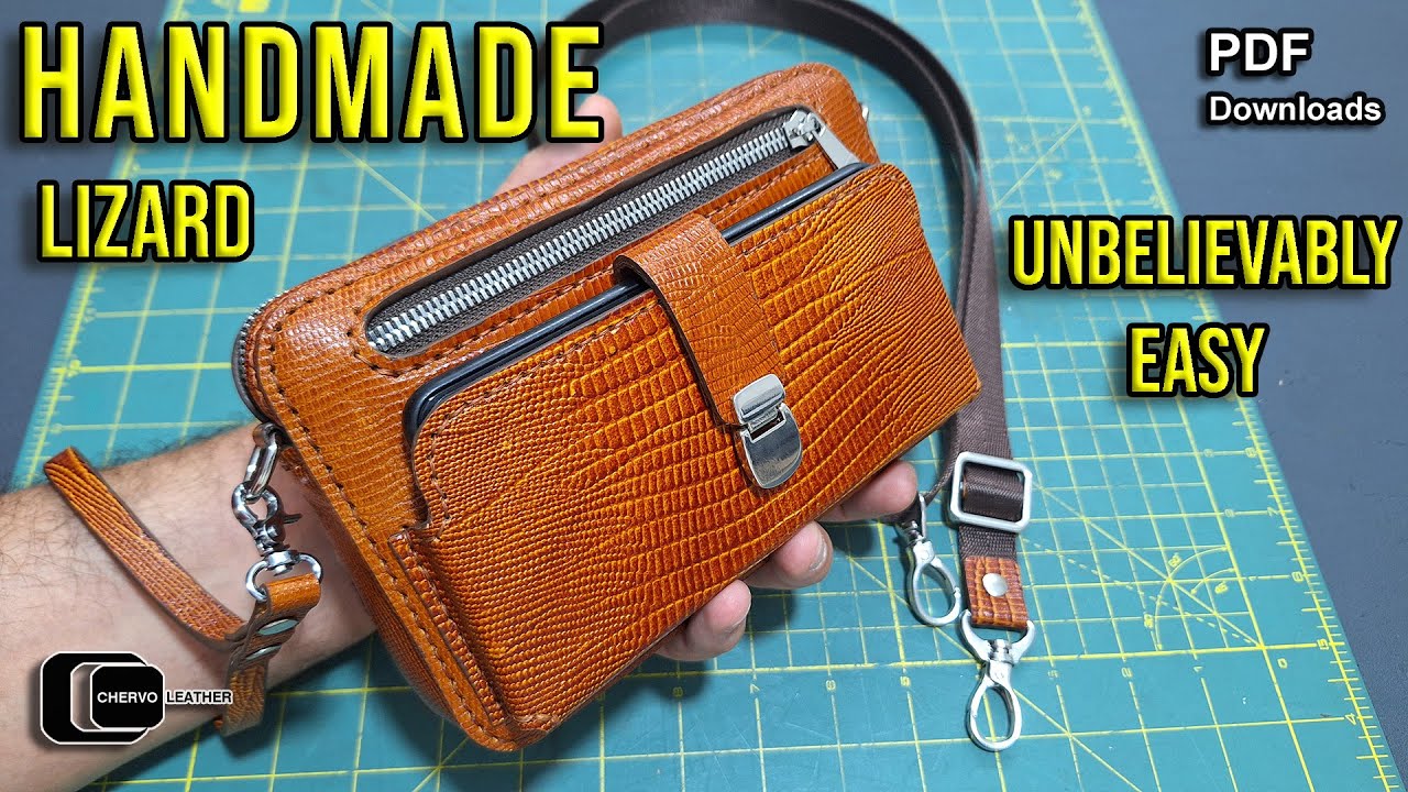 Handmade leather bag – as easy as drinking water - Free Pattern