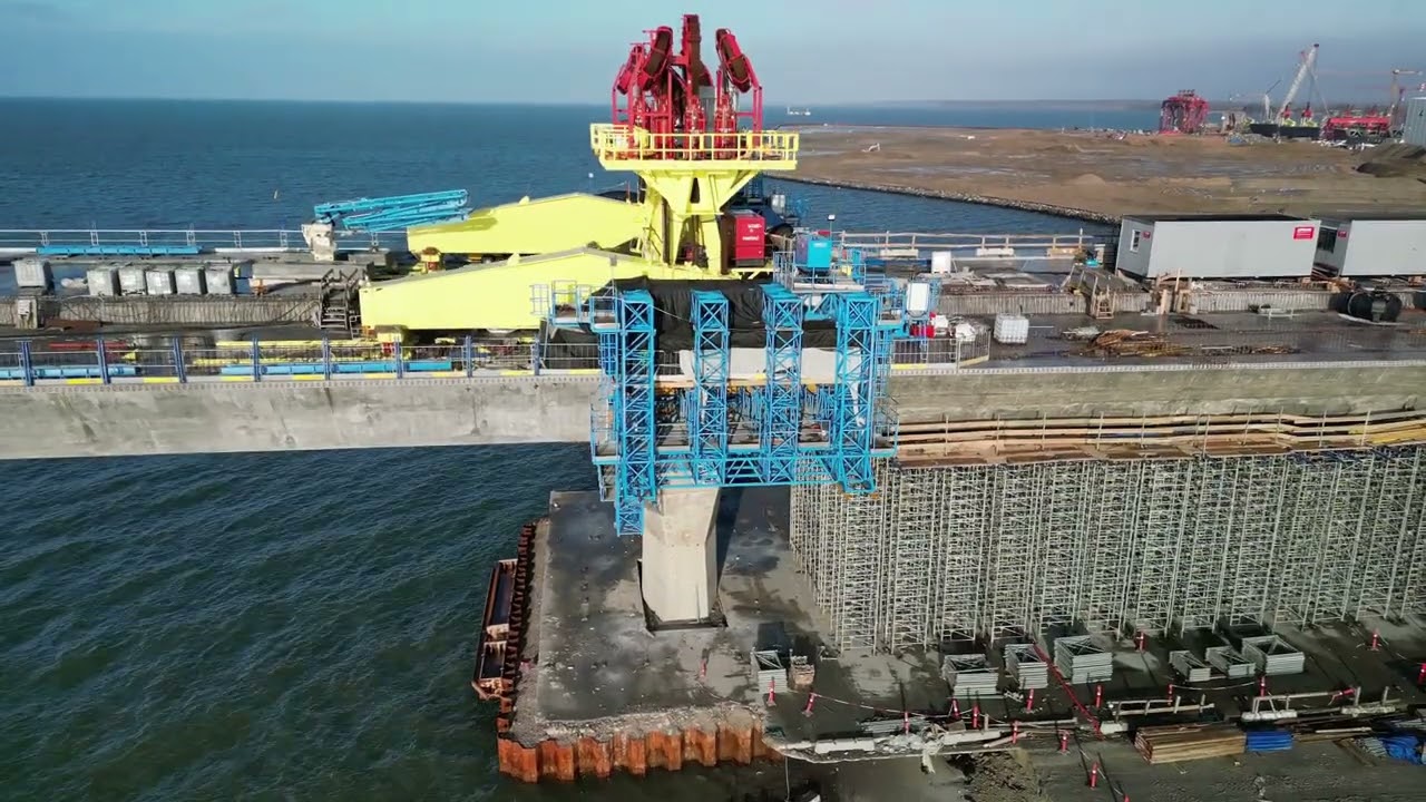 Stillads Masnedø. Ny storstrømsbro 2024.