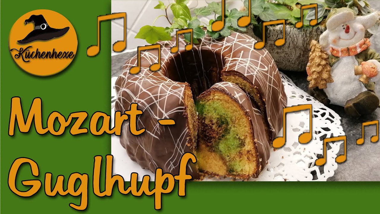 Mozart - Guglhupf mit Pistazien , Nougat  und Amaretto  ( mein Rezept  )