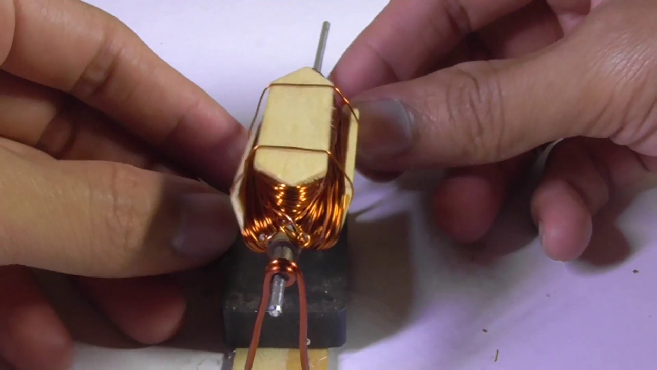 Do it yourself | How to make a simple dc motor by copper at home