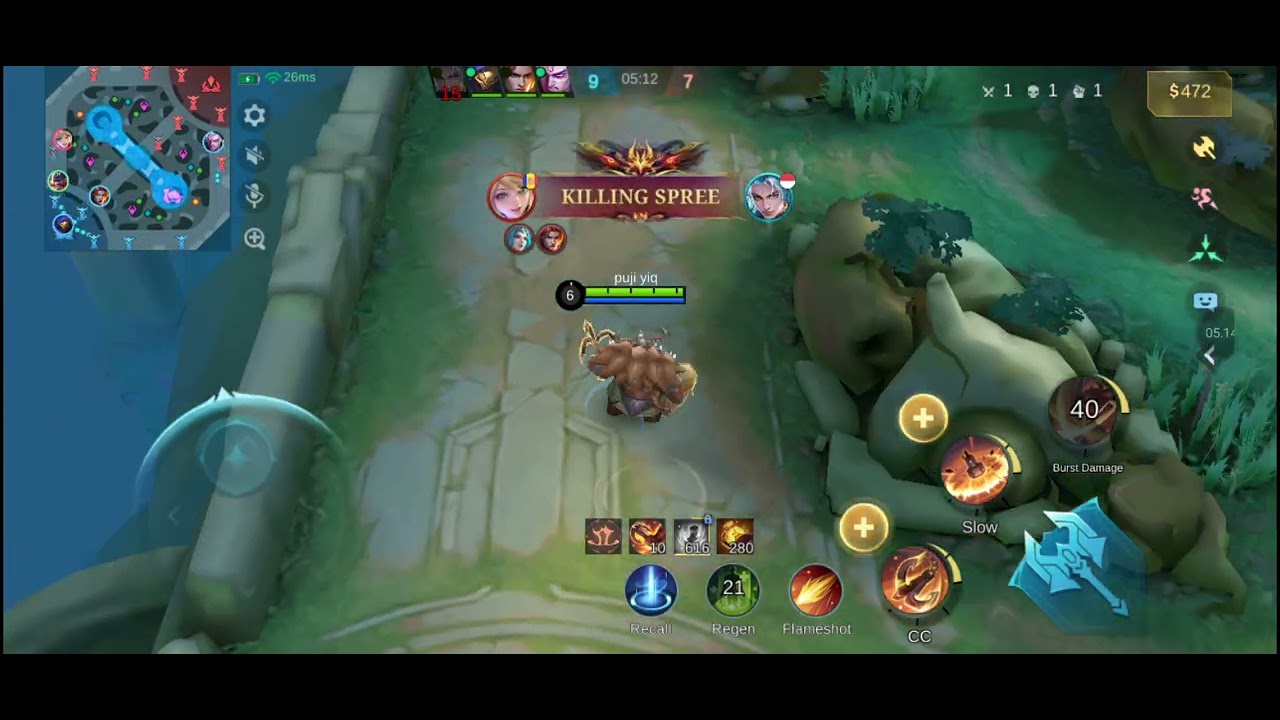 FRANCO,PHOVEUS,ALDOUS,TIGREAL,SUYOU VS COMPUTER KITA MENANG 