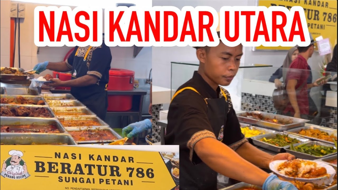 Dah buka Nasi Kandar Beratur di Mydin Sg Petani // Nasi Kandar Utara || Street food malaysia.