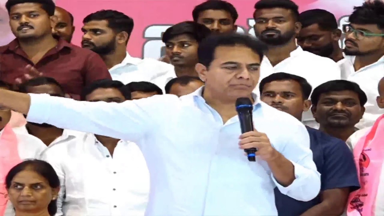 LIVE: BRS Working President KTR speaking at Ibrahimpatnam Constituency Meeting