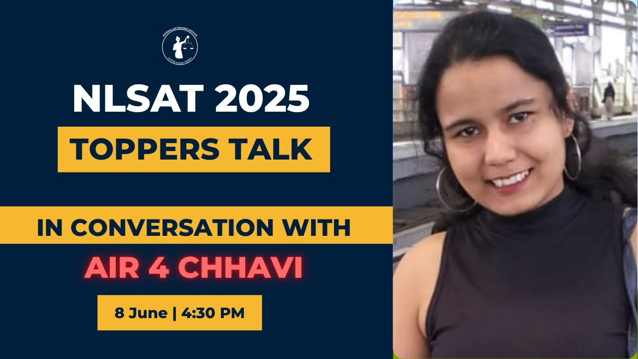 NLSAT Topper's Talk: A Conversation with Chhavi (AIR 4 NLSAT 2025) I How to prepare for NLSAT 2026