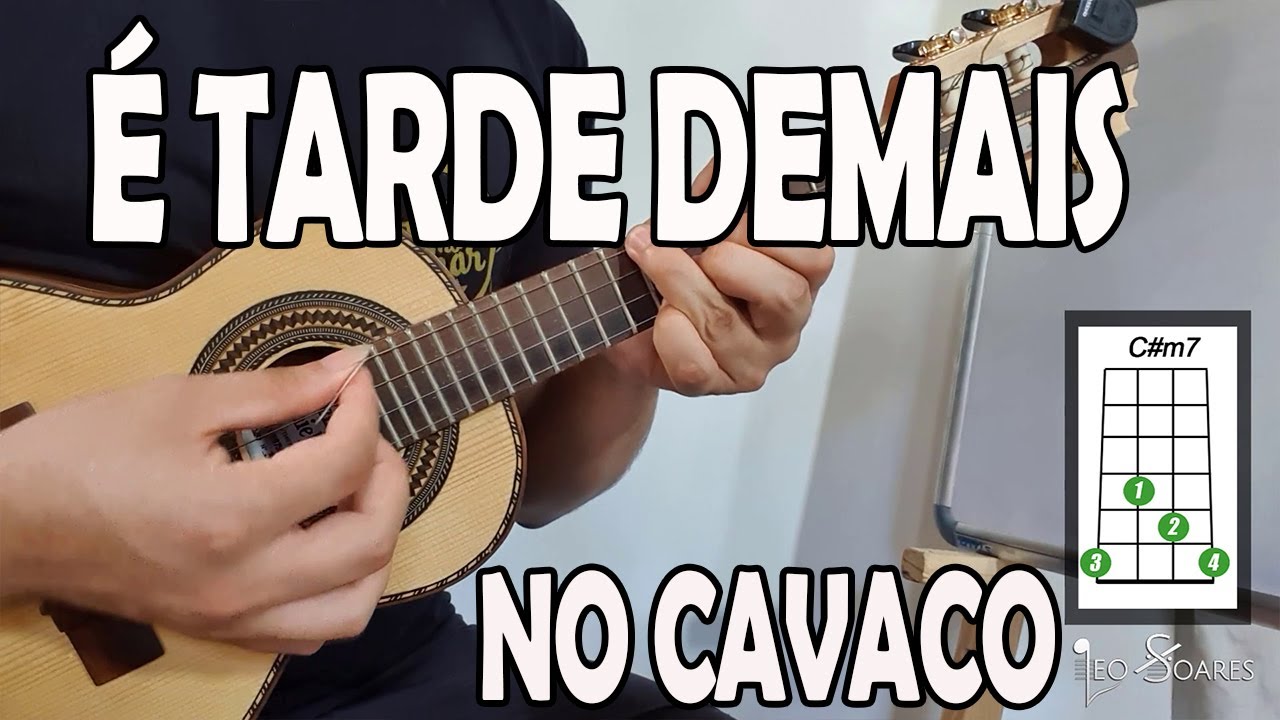 APRENDA " É TARDE DEMAIS" RAÇA NEGRA com SOLO no CAVAQUINHO - AULA DE CAVAQUINHO - LÉO SOARES