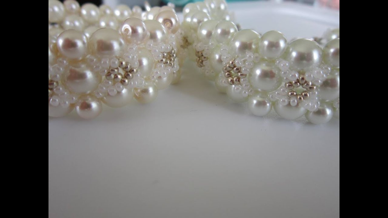 Bracelet FOLLOW ME.   Glass Pearl and SeedBeads.   Браслет Follow Me .