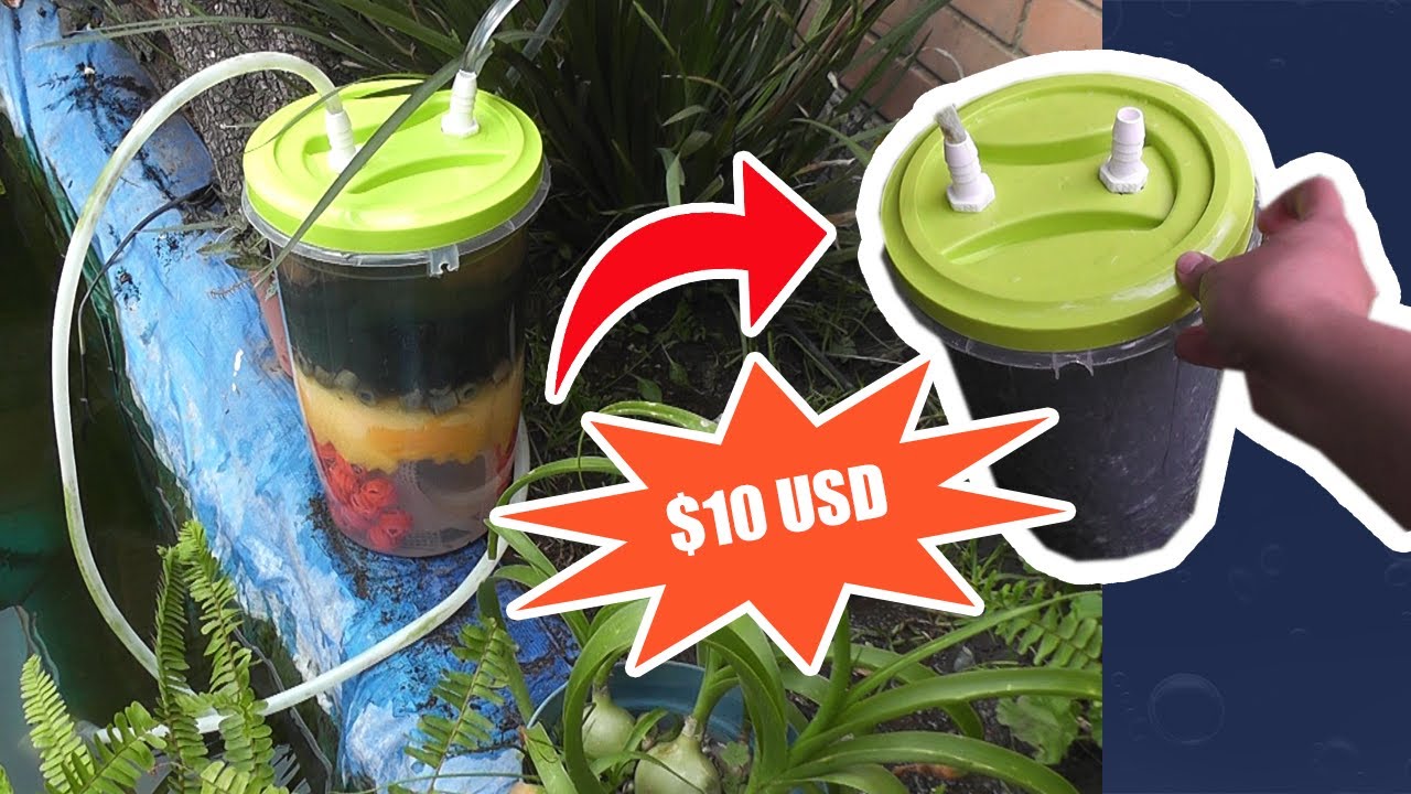 Cómo hacer Filtro CANISTER para ESTANQUE ( Muy fácil y económico)