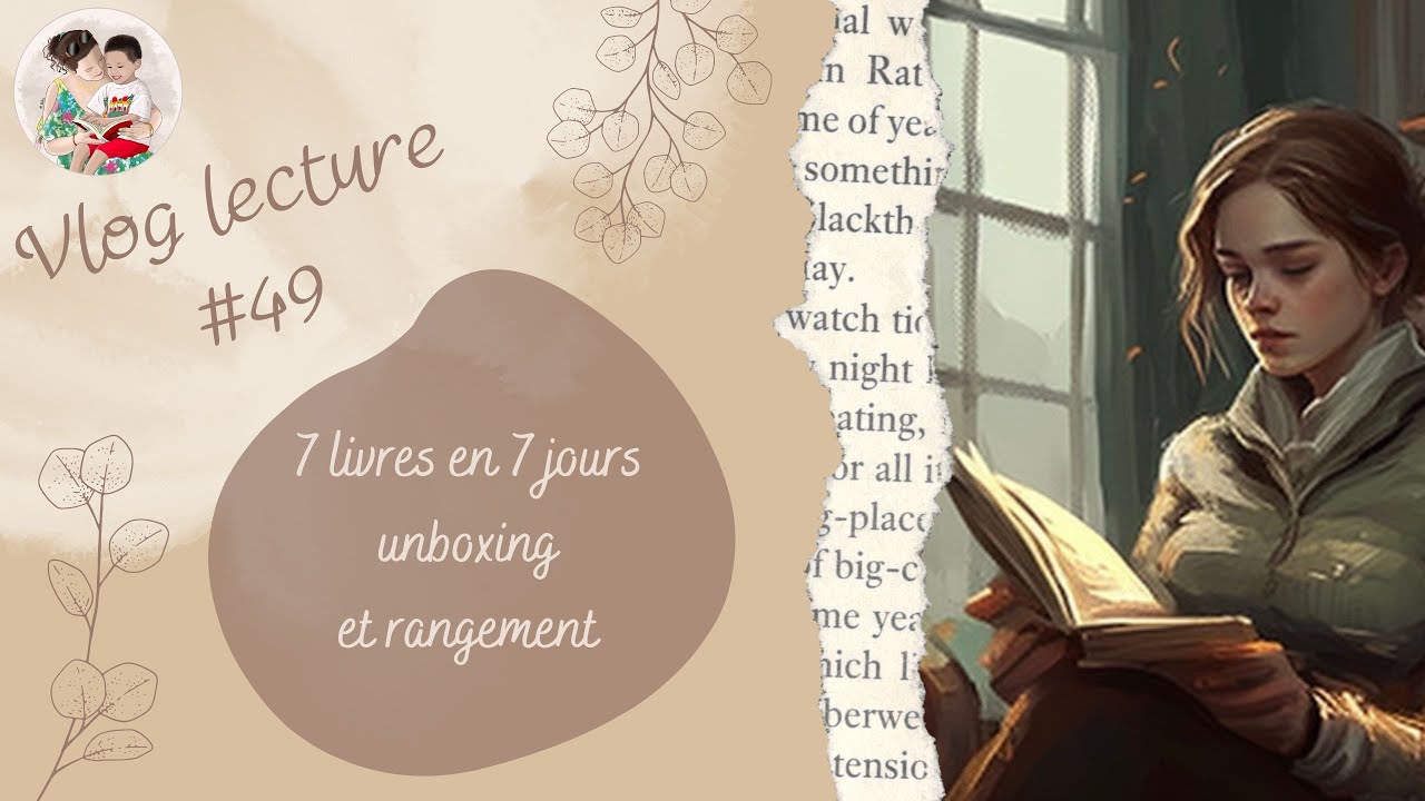 💕 Vlog Lecture #49 - 7 jours / 7 livres, unboxing et rangement