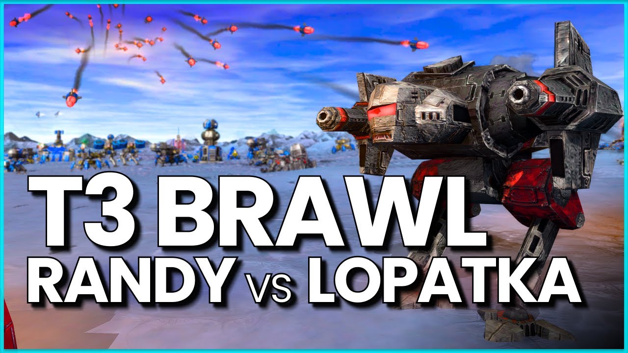 T3 Brawling - PRO_rAndy vs PRO_Lopatka- 1v1 Beyond All Reason Cast