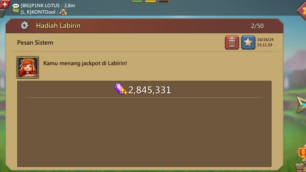 Test tutorial jackpot dilabirin normal dengan combo Hero #lordsmobile