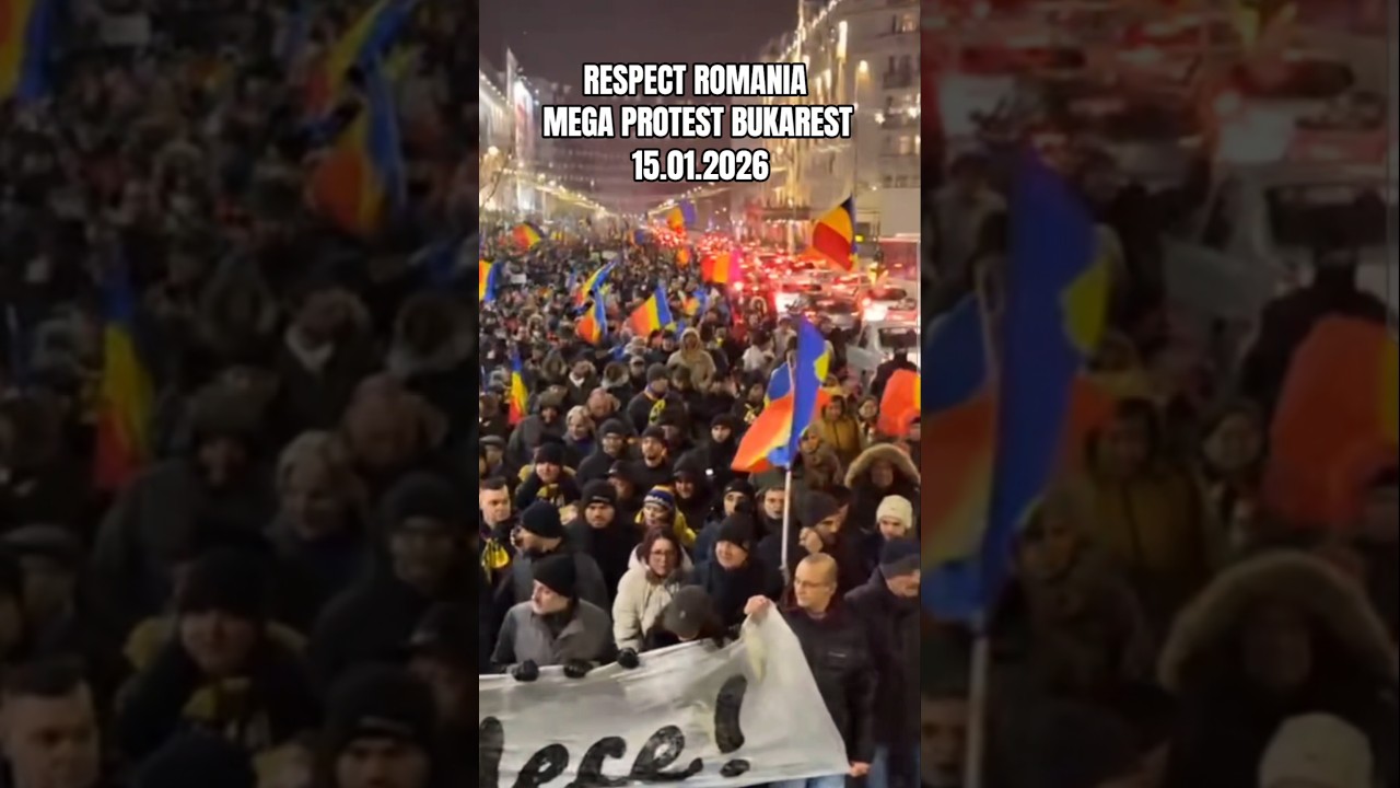 ✌️🇷🇴Victoriei-Platz Straßenprotesten in Rumänien