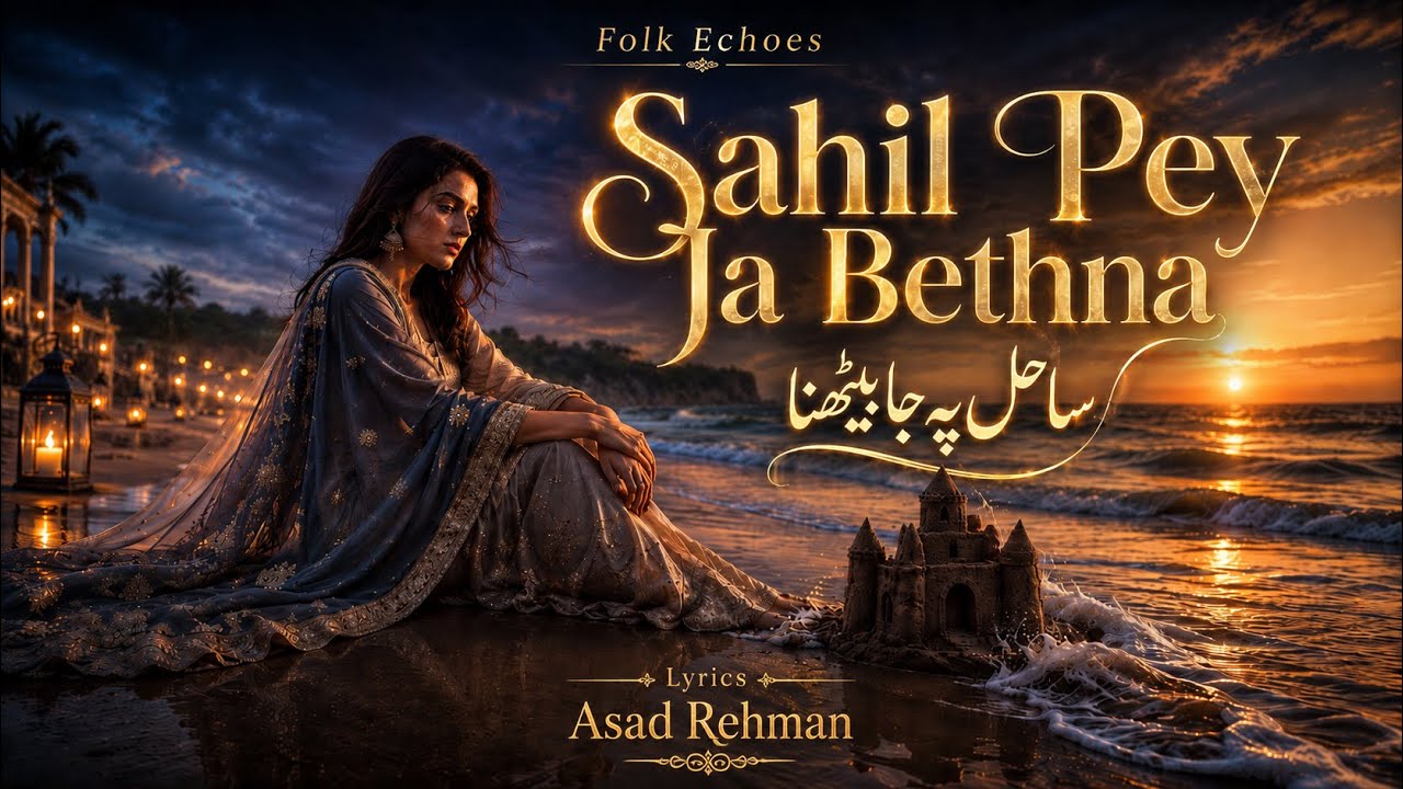Sahil Pey Ja Bethna | Asad Rehman | Deep House Ghazal | Coke Studio Style