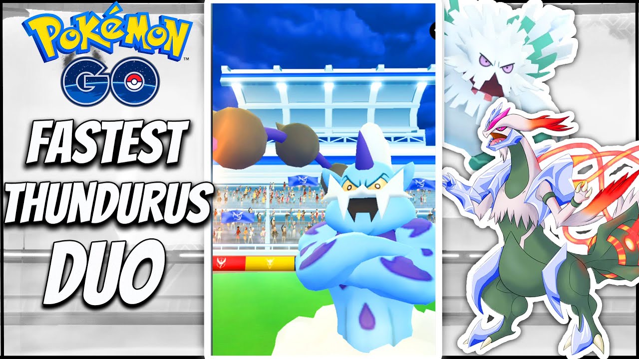 Fastest Thundurus Duo with 70 secs remaining, No 🗡️, No WB, Thunder Shock/ Brick Break||Pokemon go||