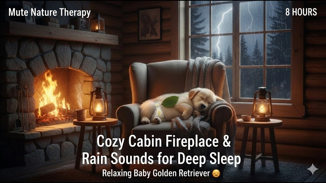 [Deep Sleep] Aurora Snow Train Ride for Deep Sleep (8 Hours) / [수면영상] 오로라 설원 열차 8시간