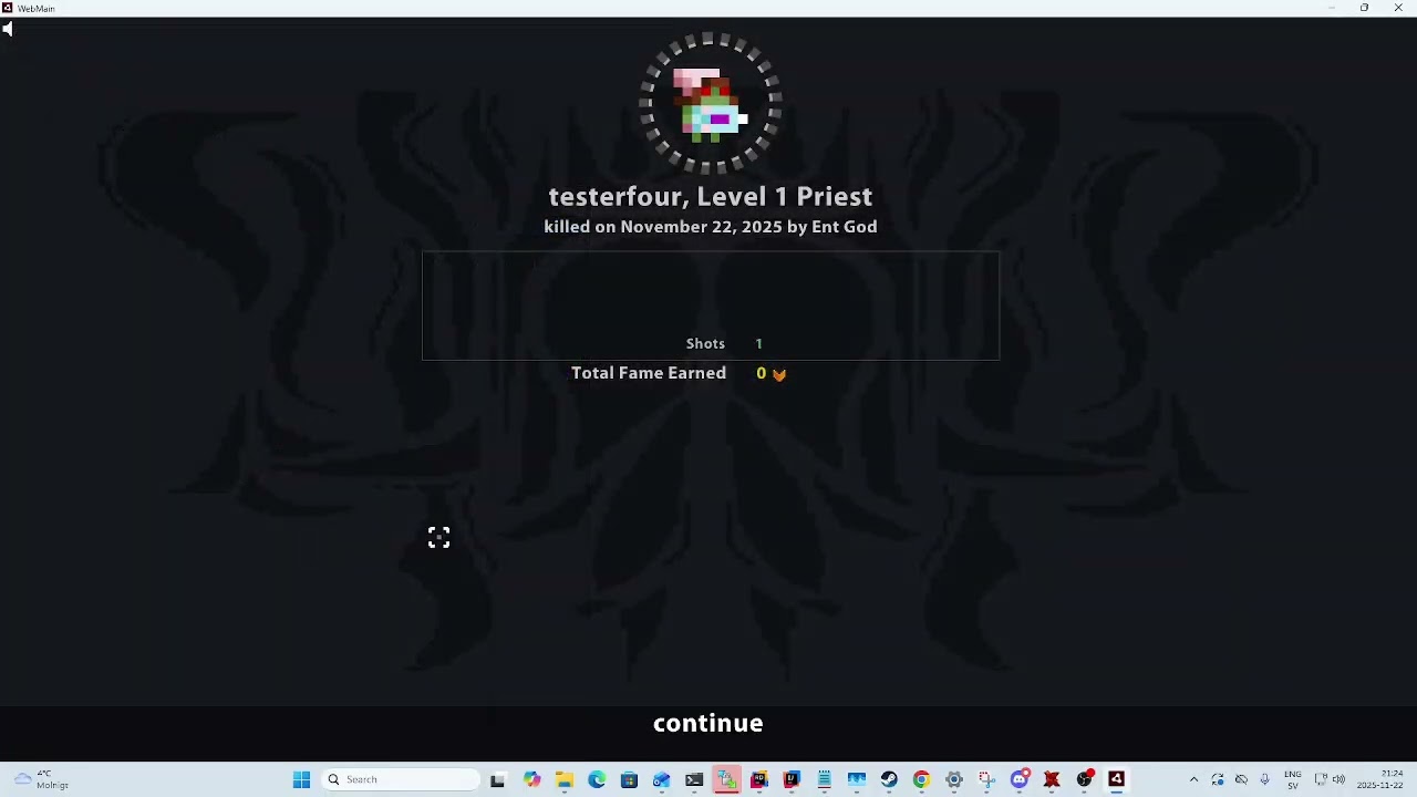 ROTMG PSERVER -- extended death feature preview