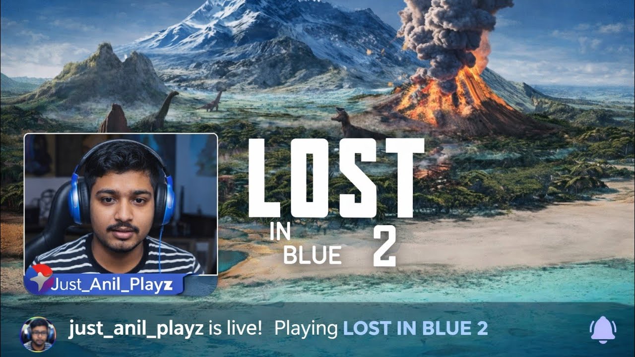 now I am playing new survival game (lost in Blue)