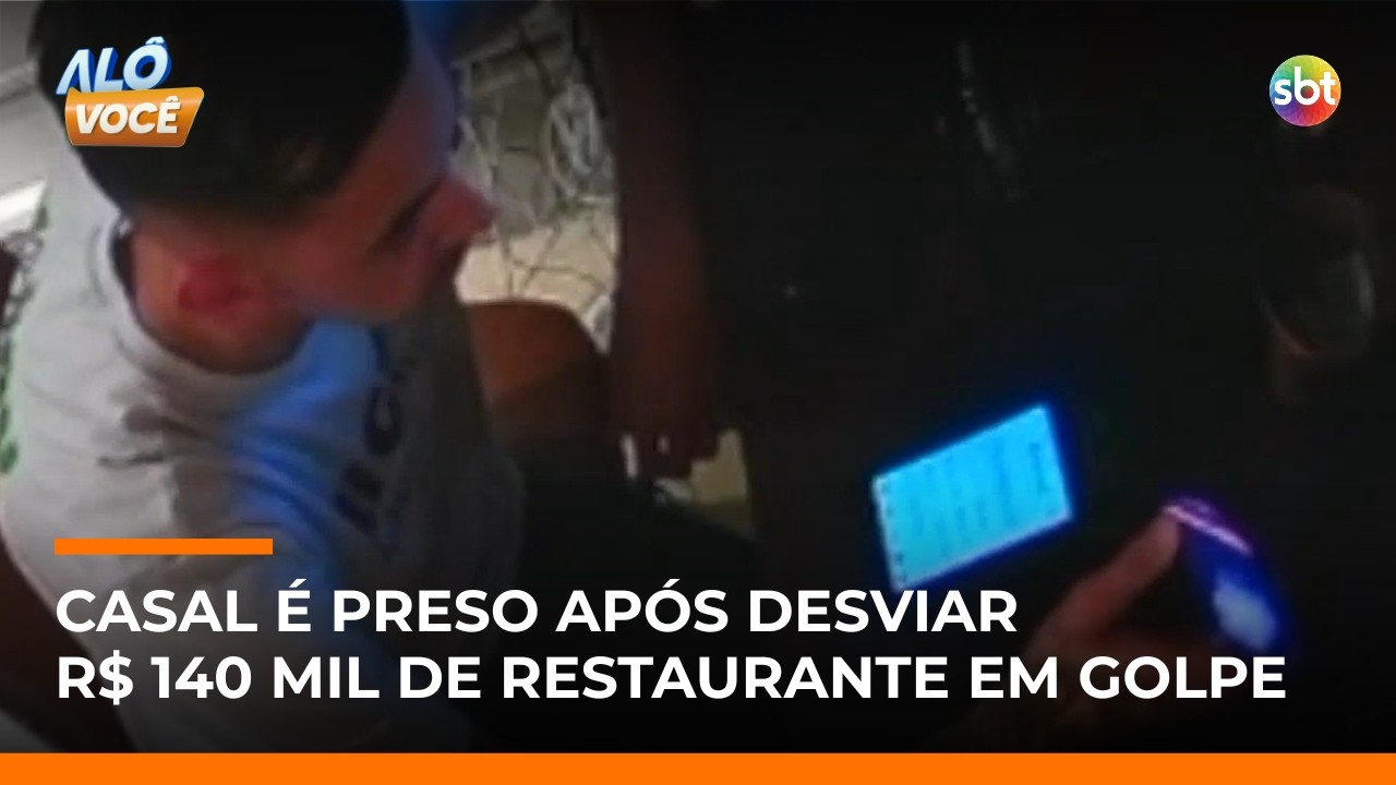 Homem de confiança é flagrado e casal é preso por desviar dinheiro de restaurante | #AloVoce