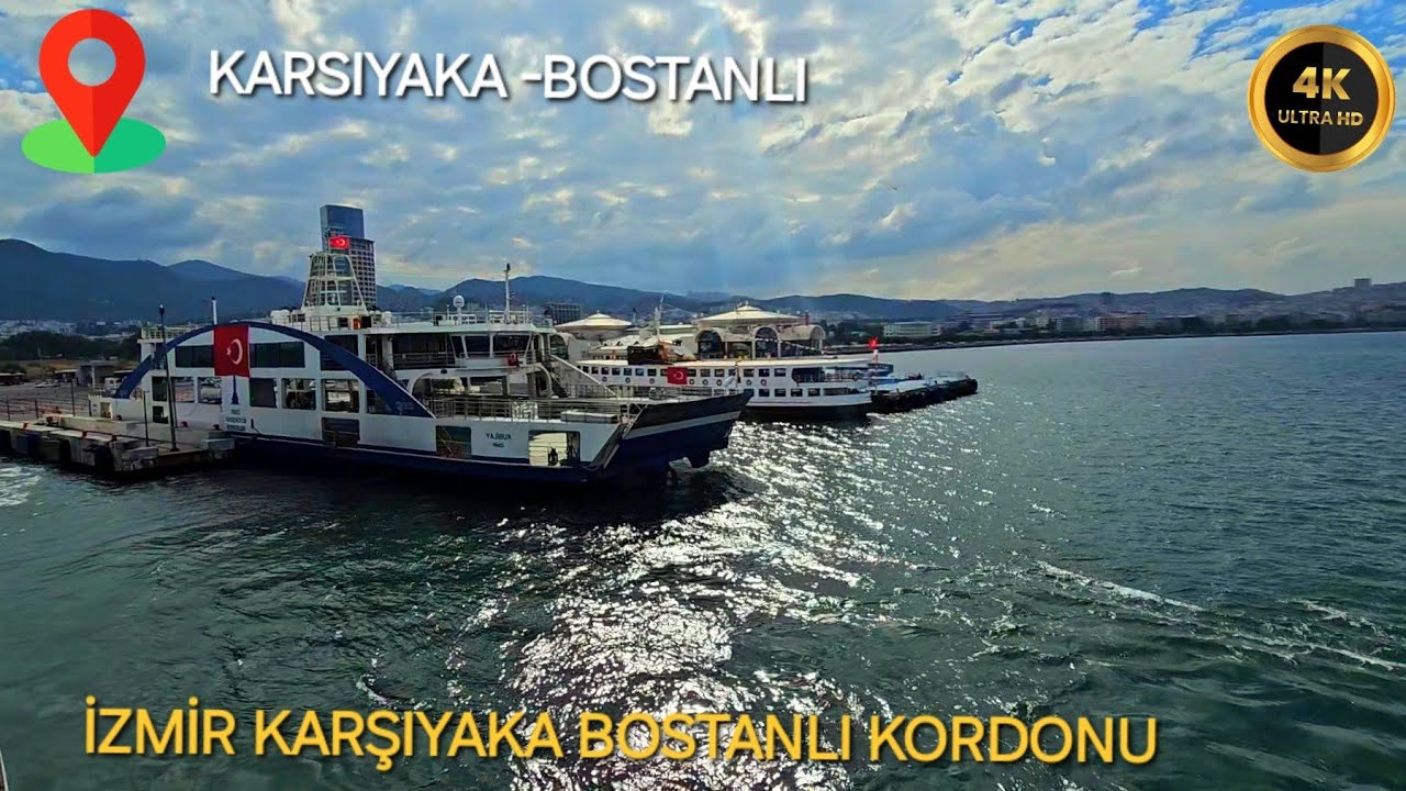 İZMİR KARŞIYAKA BOSTANLI SAHİL GEZİSİ - 4K (2024)